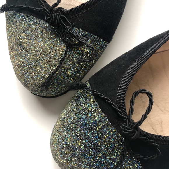 Ballet flats Velvet Glitter Leather Jaime Marasco - Picture 7 of 7